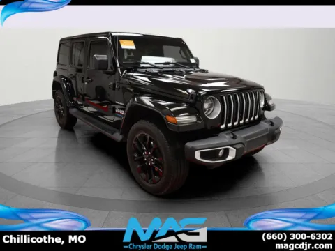 Black 2021 Jeep Wrangler 4xe Unlimited Sahara for sale in Chillicothe, MO