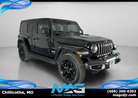 Black 2021 Jeep Wrangler 4xe Unlimited Sahara for sale in Chillicothe, MO
