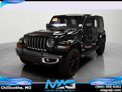 Black 2021 Jeep Wrangler 4xe Unlimited Sahara for sale in Chillicothe, MO