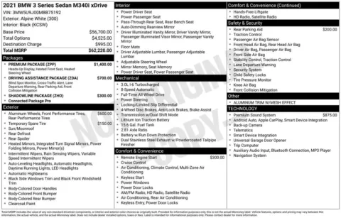 Photos of 2021 BMW 3 Series M340i xDrive for sale in Omaha, NE at Gregg Young Chevrolet - Omaha