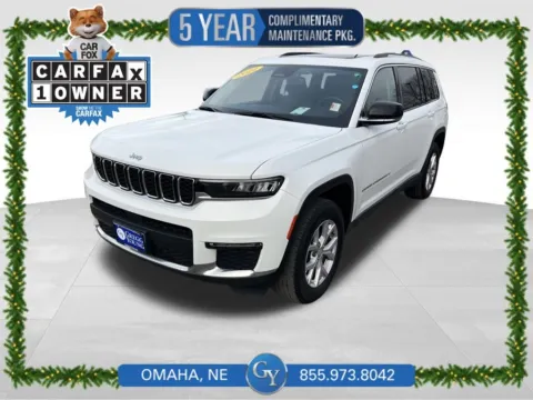 White 2022 Jeep Grand Cherokee L Limited for sale in Omaha, NE