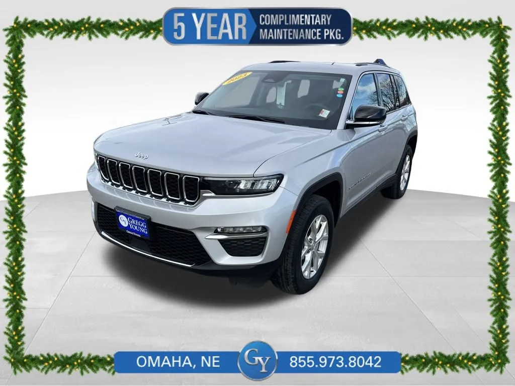 Silver 2023 Jeep Grand Cherokee Limited for sale in Omaha, NE