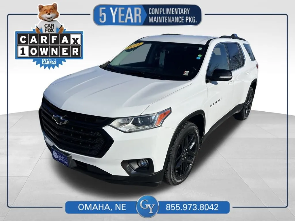 White 2021 Chevrolet Traverse LT for sale in Omaha, NE