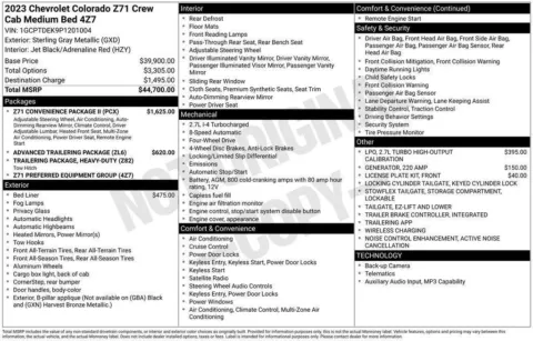 Photos of 2023 Chevrolet Colorado 4WD Z71 for sale in Omaha, NE at Gregg Young Chevrolet - Omaha