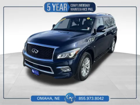 Blue 2017 INFINITI QX80 for sale in Omaha, NE