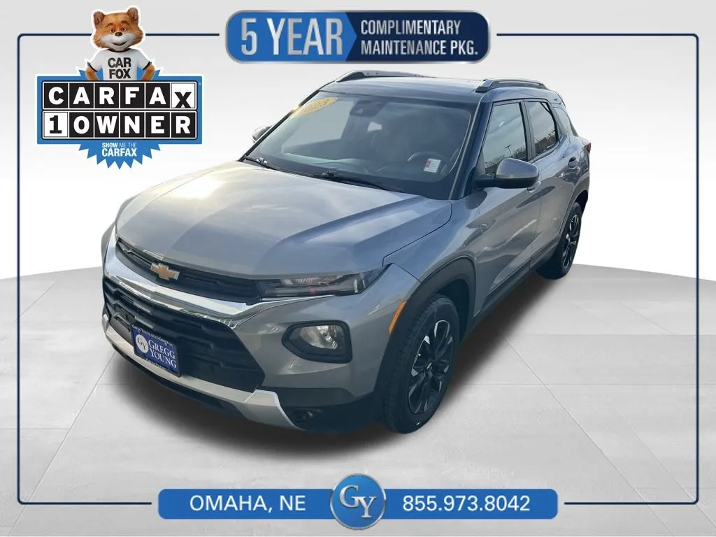 Gray 2023 Chevrolet TrailBlazer LT for sale in Omaha, NE