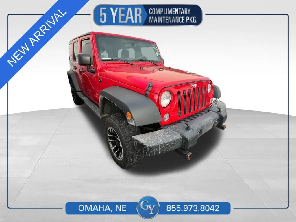 Red 2014 Jeep Wrangler Unlimited Sport for sale in Omaha, NE