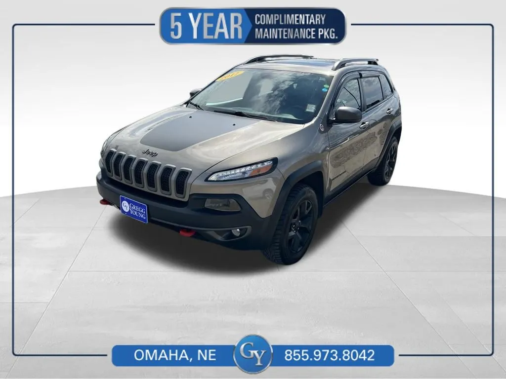 Brown 2017 Jeep Cherokee Trailhawk for sale in Omaha, NE