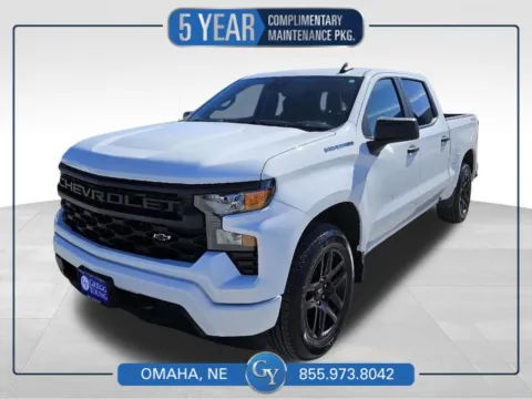 White 2023 Chevrolet Silverado 1500 Custom for sale in Omaha, NE
