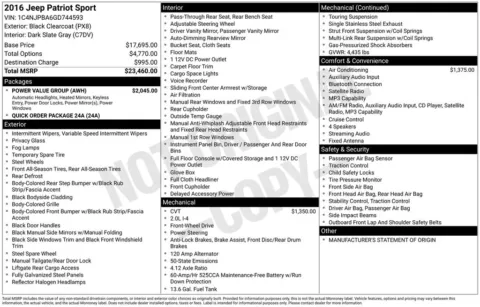 Photos of 2016 Jeep Patriot Sport for sale in Omaha, NE at Gregg Young Chevrolet of Omaha