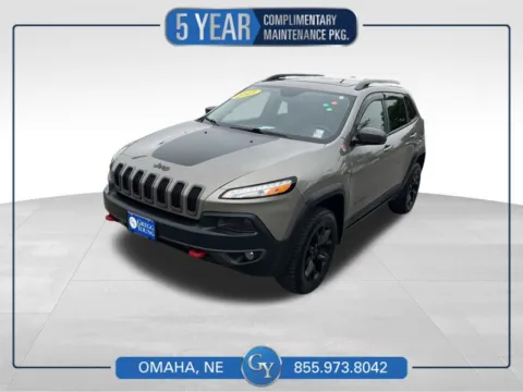 Brown 2017 Jeep Cherokee Trailhawk for sale in Omaha, NE