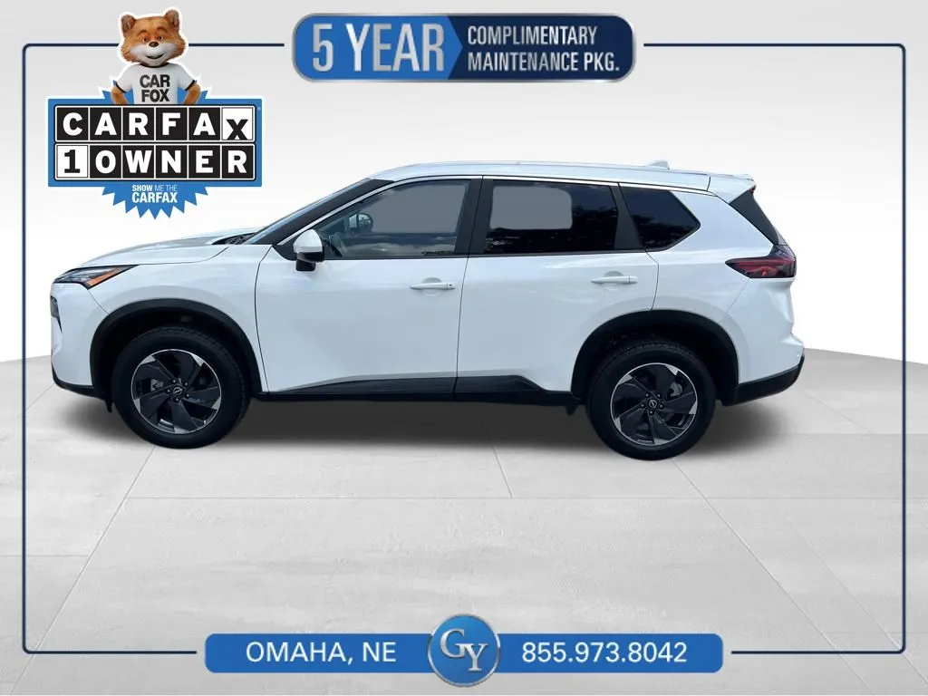 White 2024 Nissan Rogue SV for sale in Omaha, NE