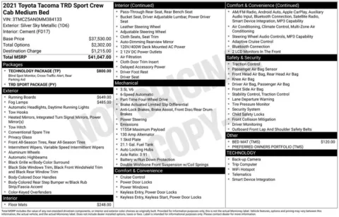 Photos of 2021 Toyota Tacoma TRD Sport for sale in Omaha, NE at Gregg Young Chevrolet of Omaha