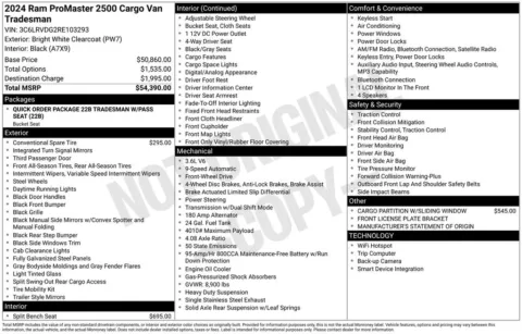 Photos of 2024 Ram ProMaster 2500 High Roof for sale in Omaha, NE at Gregg Young Chevrolet of Omaha