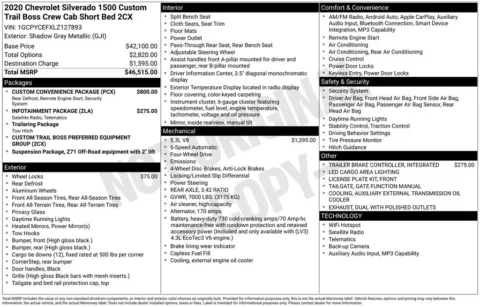 Photos of 2020 Chevrolet Silverado 1500 Custom Trail Boss for sale in Omaha, NE at Gregg Young Chevrolet of Omaha