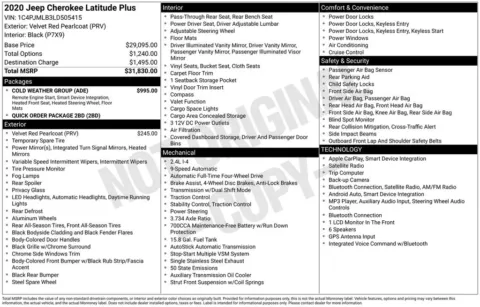 Photos of 2020 Jeep Cherokee Latitude Plus for sale in Omaha, NE at Gregg Young Chevrolet of Omaha