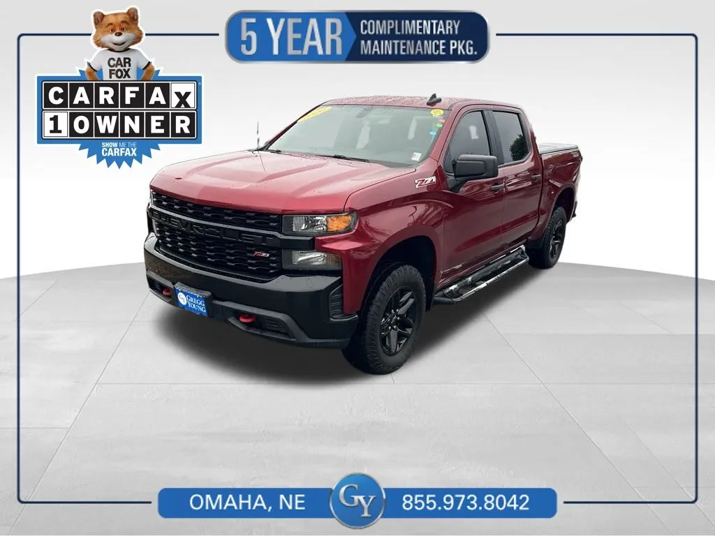 Red 2020 Chevrolet Silverado 1500 Custom Trail Boss for sale in Omaha, NE