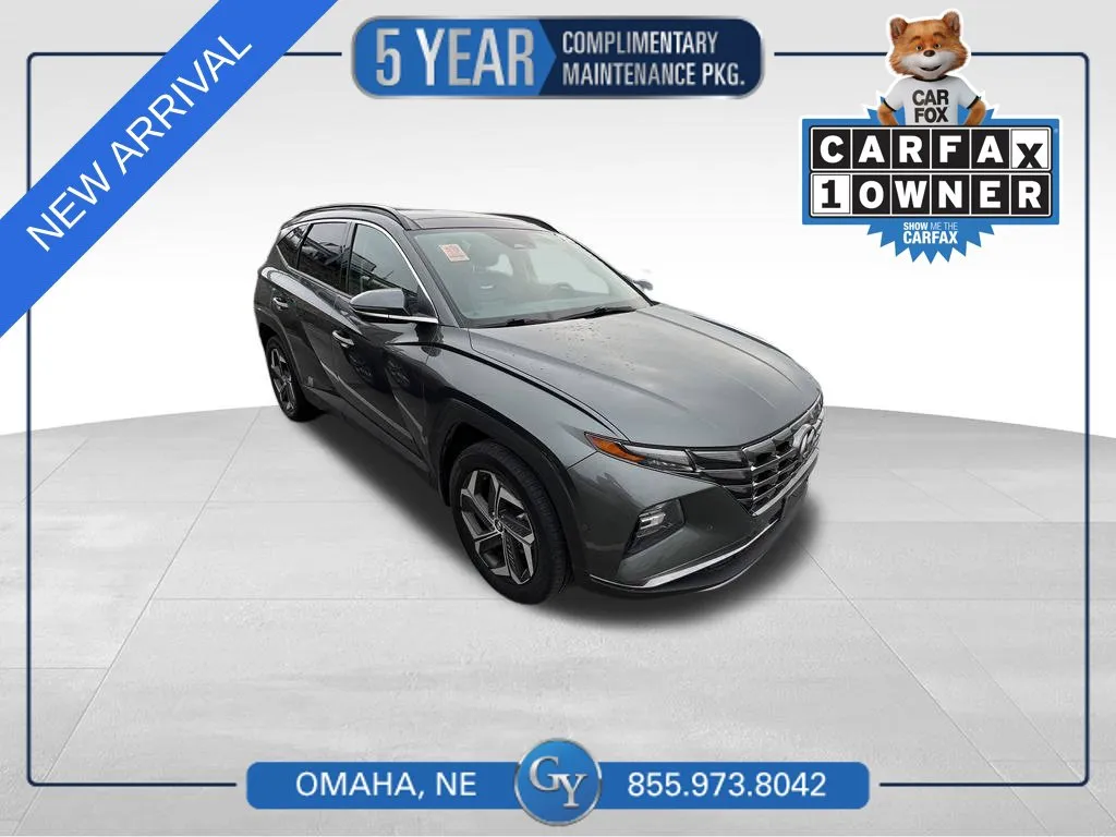 Gray 2022 Hyundai Tucson Hybrid Limited for sale in Omaha, NE