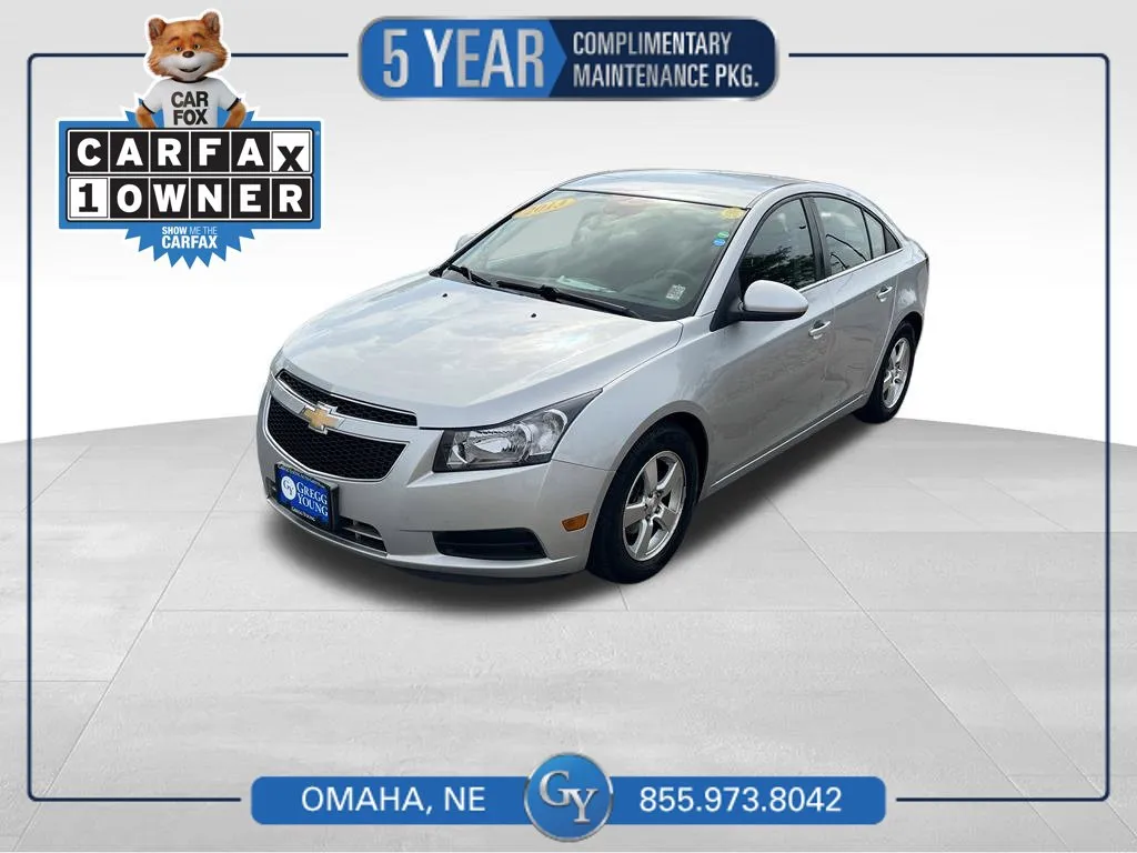 Silver 2013 Chevrolet Cruze 1LT for sale in Omaha, NE