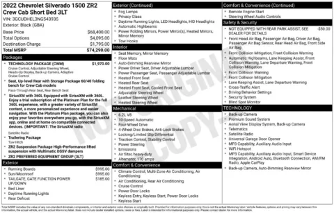 Photos of 2022 Chevrolet Silverado 1500 ZR2 for sale in Omaha, NE at Gregg Young Chevrolet of Omaha
