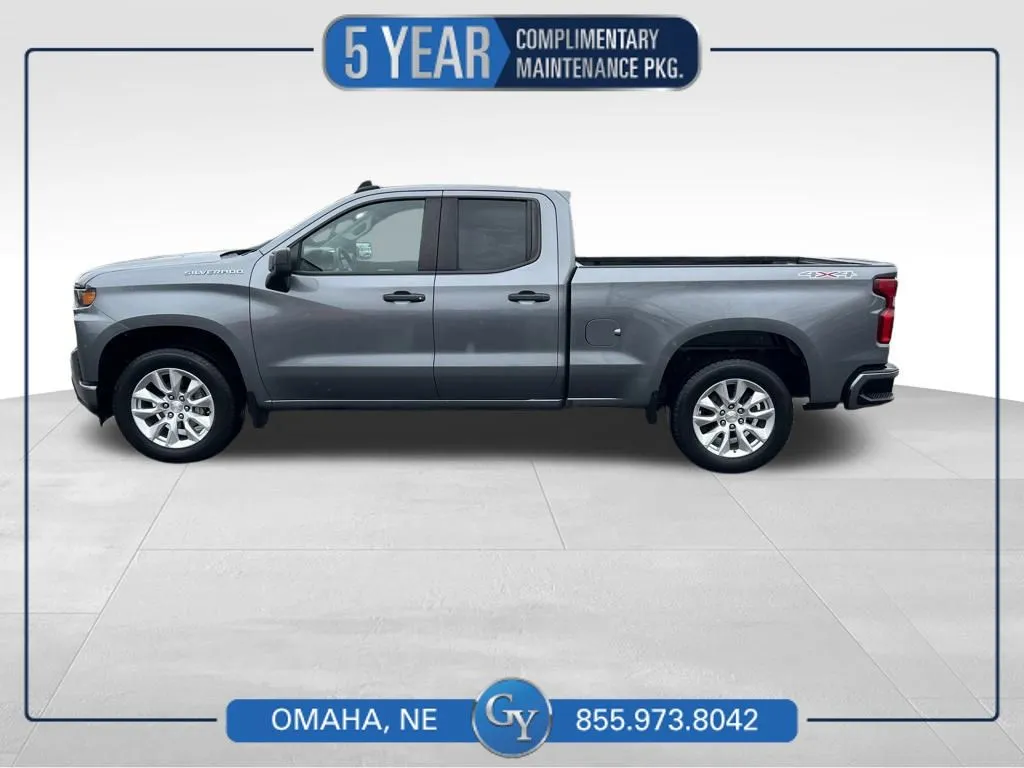 Gray 2021 Chevrolet Silverado 1500 Custom for sale in Omaha, NE
