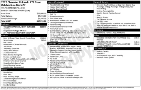 Photos of 2022 Chevrolet Colorado Z71 for sale in Omaha, NE at Gregg Young Chevrolet - Omaha