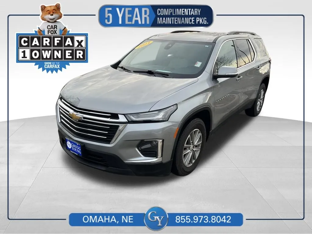 Gray 2023 Chevrolet Traverse LT for sale in Omaha, NE