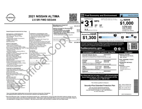 Photos of 2021 Nissan Altima 2.5 SR for sale in Omaha, NE at Gregg Young Chevrolet - Omaha