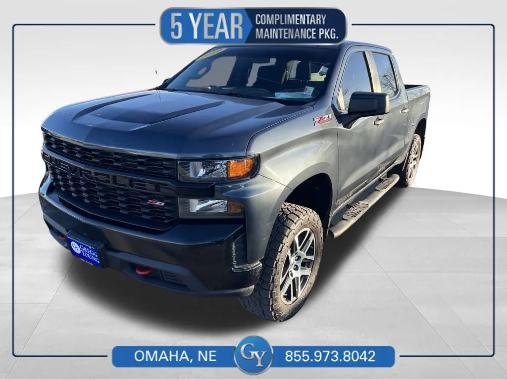 Gray 2019 Chevrolet Silverado 1500 Custom Trail Boss for sale in Omaha, NE