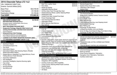 Photos of 2016 Chevrolet Tahoe LTZ for sale in Omaha, NE at Gregg Young Chevrolet - Omaha