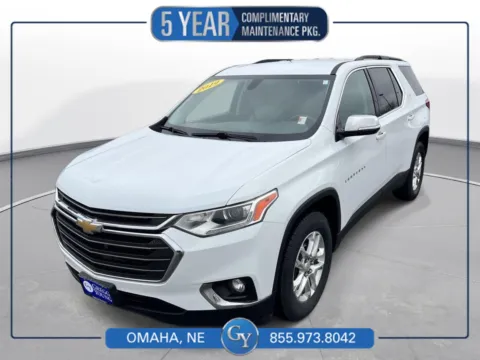 White 2019 Chevrolet Traverse LT Leather for sale in Omaha, NE