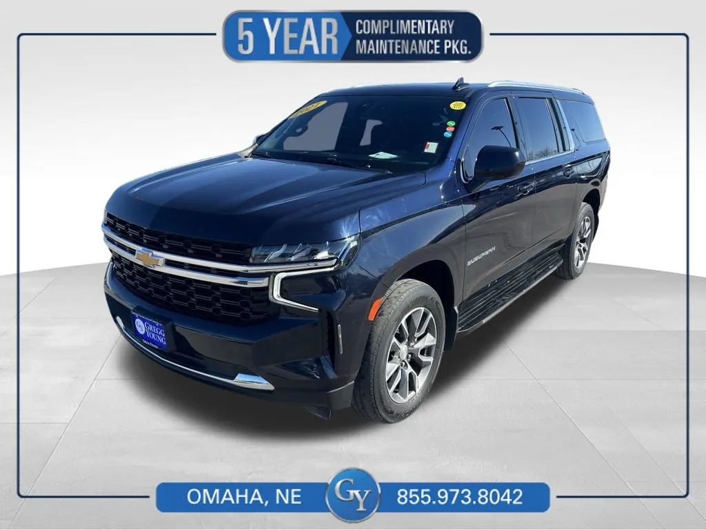 Blue 2021 Chevrolet Suburban LS for sale in Omaha, NE