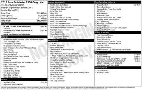 Photos of 2018 Ram ProMaster 2500 High Roof for sale in Omaha, NE at Gregg Young Chevrolet of Omaha