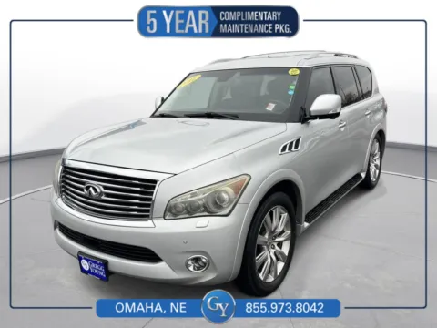 Silver 2012 INFINITI QX56 7-passenger for sale in Omaha, NE