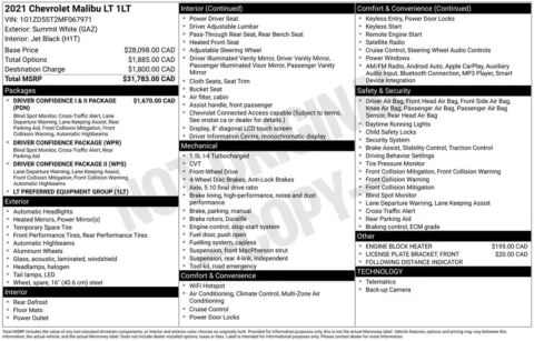 Photos of 2021 Chevrolet Malibu LT for sale in Omaha, NE at Gregg Young Chevrolet of Omaha