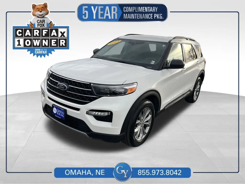 White 2023 Ford Explorer XLT for sale in Omaha, NE