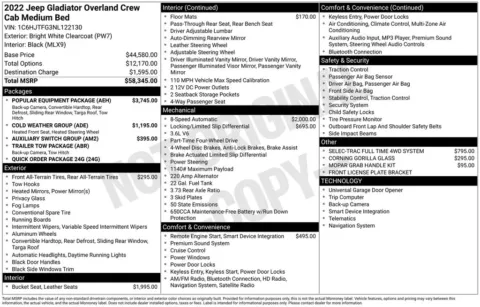 Photos of 2022 Jeep Gladiator Overland for sale in Omaha, NE at Gregg Young Chevrolet of Omaha