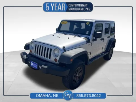Silver 2011 Jeep Wrangler Unlimited Sport for sale in Omaha, NE