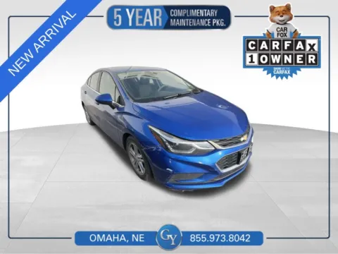 Blue 2017 Chevrolet Cruze LT for sale in Omaha, NE