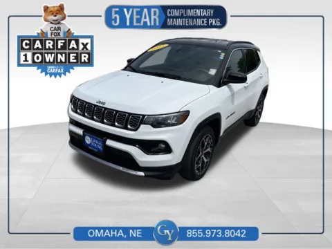 White 2025 Jeep Compass Limited for sale in Omaha, NE