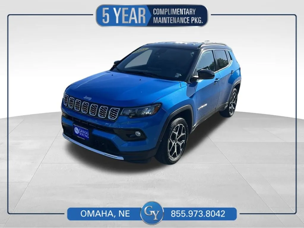 Blue 2025 Jeep Compass Limited for sale in Omaha, NE