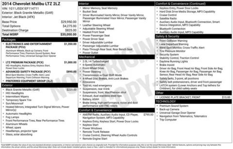 Photos of 2014 Chevrolet Malibu LTZ for sale in Omaha, NE at Gregg Young Chevrolet of Omaha