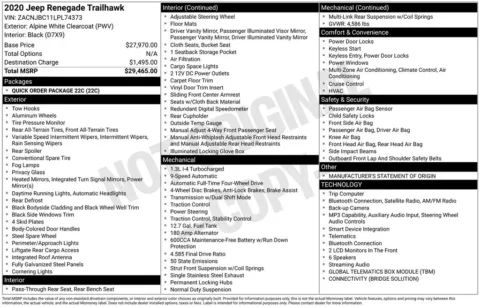 Photos of 2020 Jeep Renegade Trailhawk for sale in Omaha, NE at Gregg Young Chevrolet of Omaha
