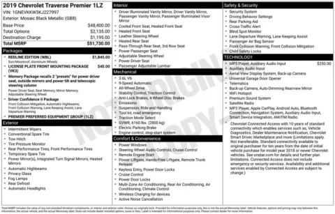 Photos of 2019 Chevrolet Traverse Premier for sale in Omaha, NE at Gregg Young Chevrolet of Omaha