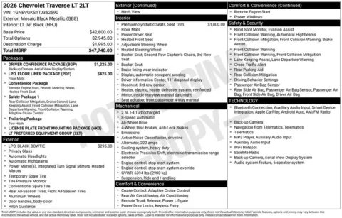 Photos of 2026 Chevrolet Traverse LT for sale in Omaha, NE at Gregg Young Chevrolet of Omaha
