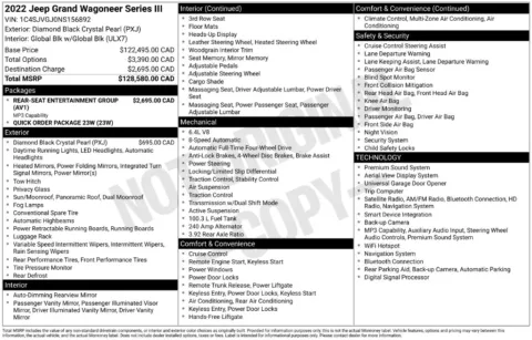 Photos of 2022 Jeep Grand Wagoneer Series III for sale in Omaha, NE at Gregg Young Chevrolet of Omaha