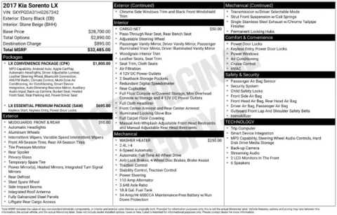 Photos of 2017 Kia Sorento LX for sale in Omaha, NE at Gregg Young Chevrolet of Omaha