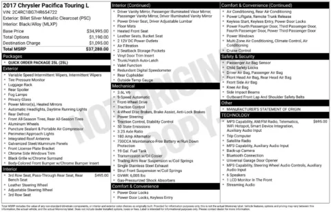 Photos of 2017 Chrysler Pacifica Touring L for sale in Omaha, NE at Gregg Young Chevrolet of Omaha