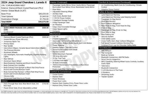 Photos of 2024 Jeep Grand Cherokee L Laredo X for sale in Omaha, NE at Gregg Young Chevrolet of Omaha