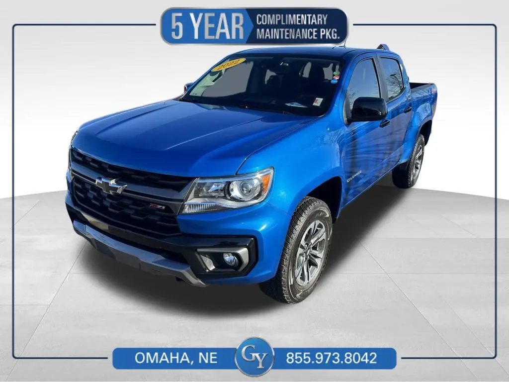 Blue 2022 Chevrolet Colorado Z71 for sale in Omaha, NE